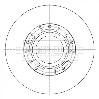 BORG & BECK Тормозной диск BBD6073S